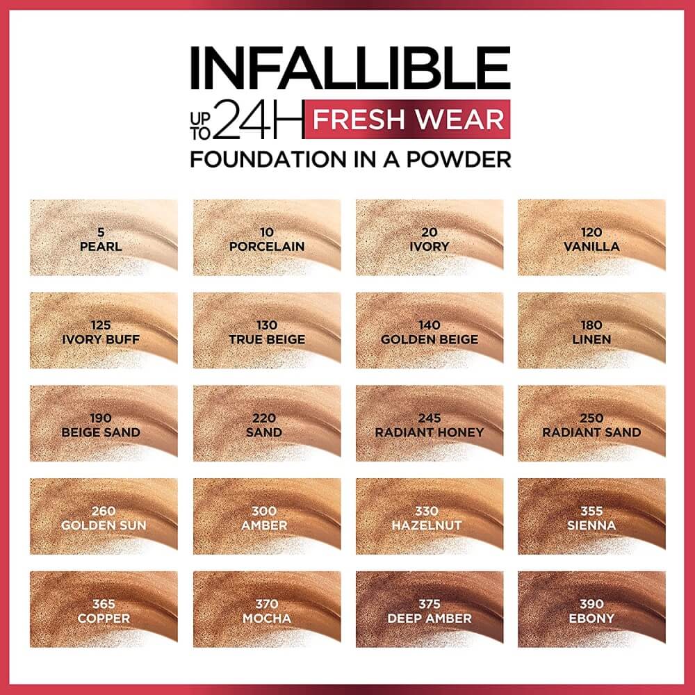 polvo infalible l'oréal fresh wear